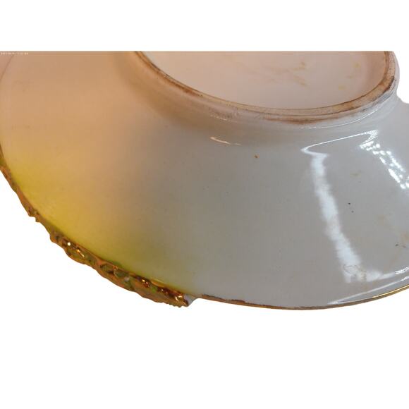 Vintage Capidomonte Porcelain Decorative Ornate Plate Platter Italy - Picture 10 of 10